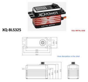 XQ-güç XQ-BLS325 0.07sec yüksek hız 17.5kg 25kg paslanmaz çelik dişli fırçasız Servo <span class=keywords><strong>RC</strong></span> için 1/5 1/6 1/10 <span class=keywords><strong>RC</strong></span> araba parçaları
