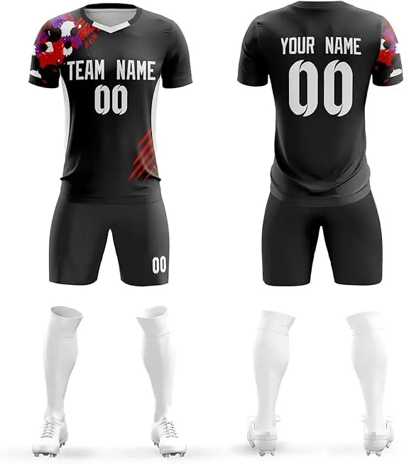 2023 camicie e pantaloncini da donna personalizzati da calcio uniforme abbigliamento sportivo di ottima qualità traspirante ultimo Design da uomo maglia da calcio Set