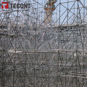 TECON Completa de Andaimes Anel de Trava de Metal Galvanizado Por Imersão A Quente Durante Todo o Andaime Ringlock Para Venda