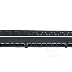 Red 1U 24 puertos CAT6 UTP Keystone Jack Patch Panel Cat6 UTP Acoplador en línea Modular Jack Patch Panel con gestión de cables - Product Image 5
