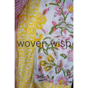 Wholesale Cotton <strong>Sarong</strong> Cover-Up Hand Block Printed Indian Beachwear Bikini Cover Ups - Product Image 3