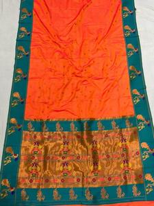 Paithani yumuşak ipek Saree toptan fiyat hindistan - Product Image 5