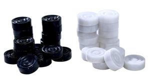 Mermer dama tahtası oyun seti, oniks dama seti, İngilizce taslaklar - Product Image 5