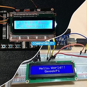 Aismartlink I2C 1602 Display LCD modulo 16x2 caratteri seriale blu retroilluminazione modulo LCD per Raspberry Pi STM32 DIY Maker - Product Image 6