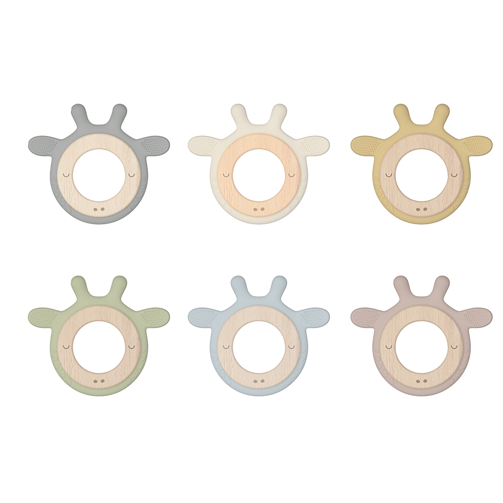 Anneau de dentition en bois girafe-SK2021