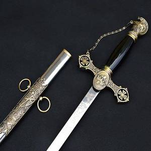 Knights Templar Commandery Sword 2025フリーメーソンレガリア剣低価格カスタマイズペッキングOEMサービス - Product Image 4