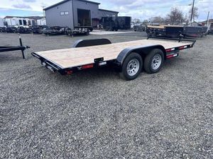 自卸拖车7x16双轴7k平板拖车新7x18双轴10k平板拖车