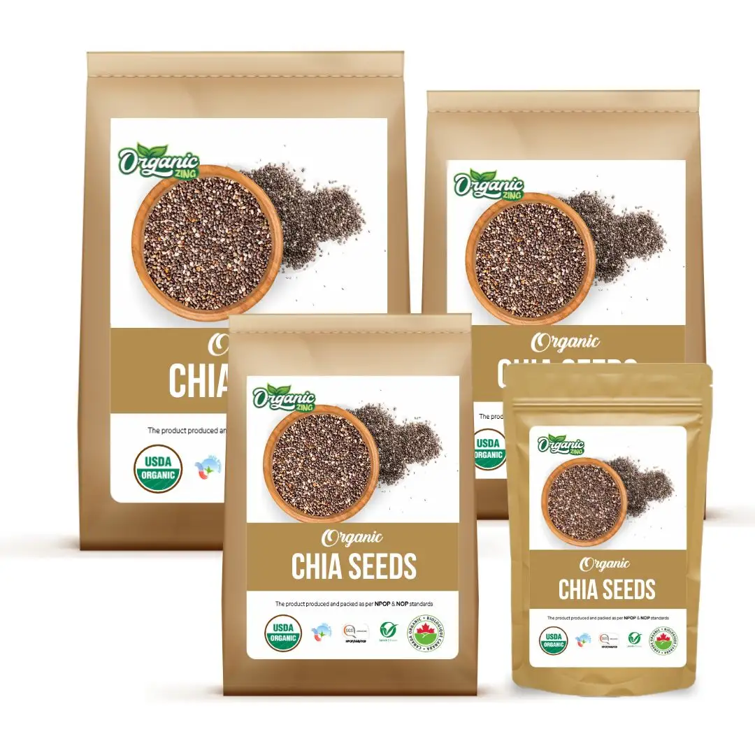 Vente en gros 100% graines de chia bio pour smoothies, puddings et salades | Végétalien | Sans conservateur