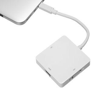 迷你显示端口至HDMI/DVI/VGA适配器，具有聚氯乙烯护套4k分辨率，适用于显示器应用 - Product Image 5