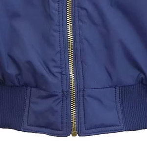 Yüksek kalite 100% Polyester Taslan tuval erkek uçuş bombacı ceket standı fermuar yıkanmış bak ODM toptan toplu mevcut - Product Image 2