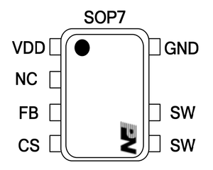 Potenza PN8366SSC-R1H IC Chipown ad alta efficienza per adattatore Energy Star Class VI - Product Image 4