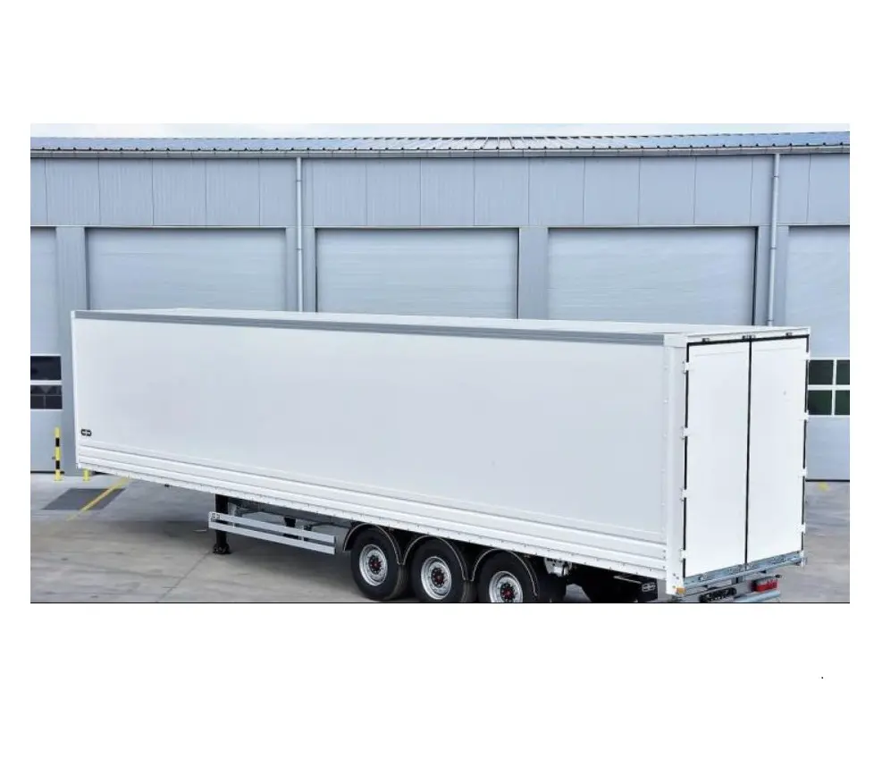 Semi-reboque refrigerado da caixa do reboque para o transporte de carga, caixa semi-reboque de 3 eixos de vendas diretas da fábrica