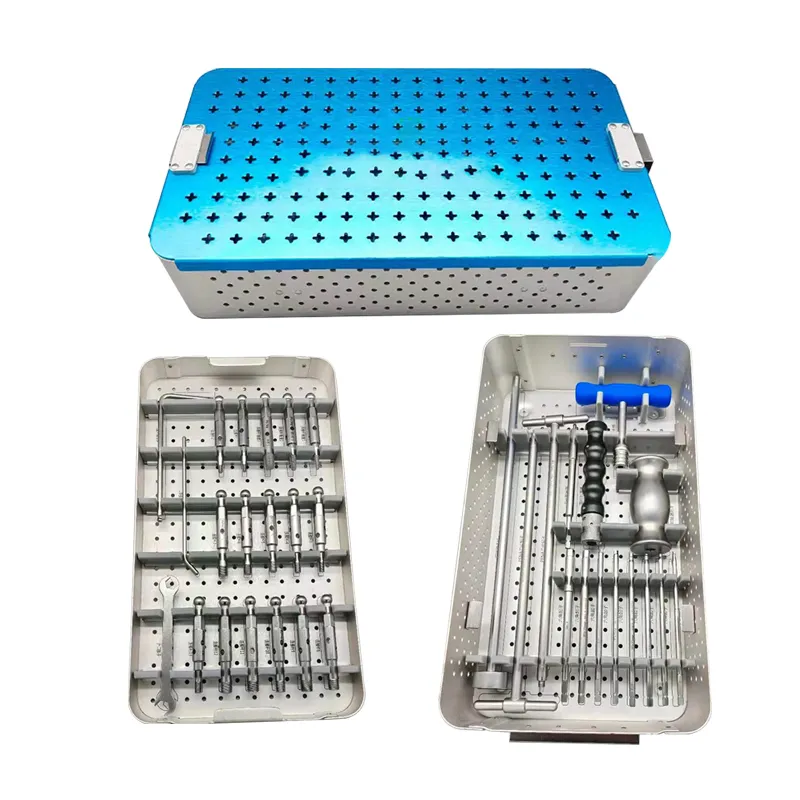 Sürdürülebilir kalite implantları ve girişimsel malzemeler ortopedik implantlar 5.0 kilitleme plakası kemik cerrahi alet seti