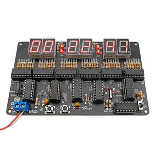 Kit orologio fai da te DC4.5V-5.5V a 6 cifre Display automatico del tempo fai da te sveglia Kit di allenamento per studenti e diyer