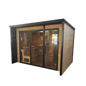 Helius 2025 Luxe Ontwerp Natte Stoom Saunakamer Fabrieksprijs Grootschalige Outdoor Traditionele Hemlock Massief Hout Nieuwe Aankomst - Product Image 6