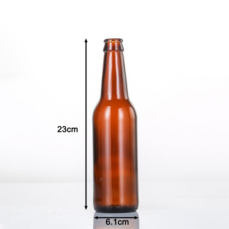 Bottiglia di birra ambrata generica da 330ml