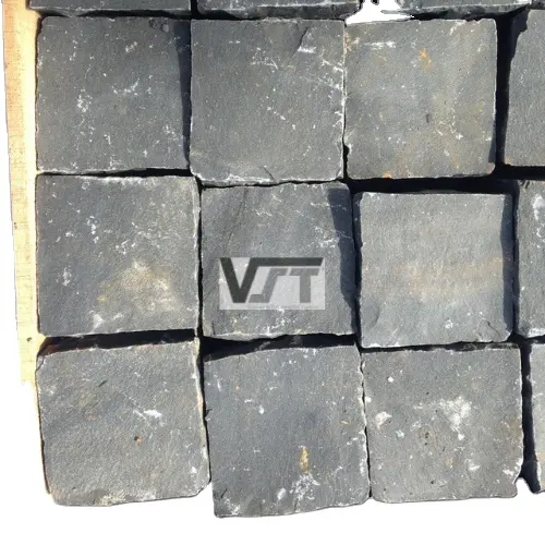 Rocha do basalto Vietname Cobble preto e cinzento do basalto Basalto cúbico Usado frequentemente para pavimentar a maneira, pavimentando o jardim