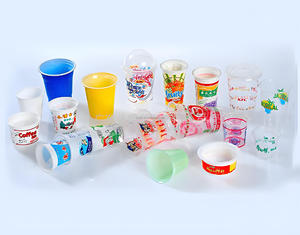 Automatische PET-Cup-Offsetdruck maschine 6-Farben-Mehrfarben-<span class=keywords><strong>Offset</strong></span>-Maschine für Kunststoffbecher-Entsorgungs becher