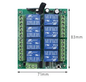 433MHz Fernbedienung schalter 8Ch Relais modul Rf Wireless Remote Control Switch Empfänger Sender modul - Product Image 2
