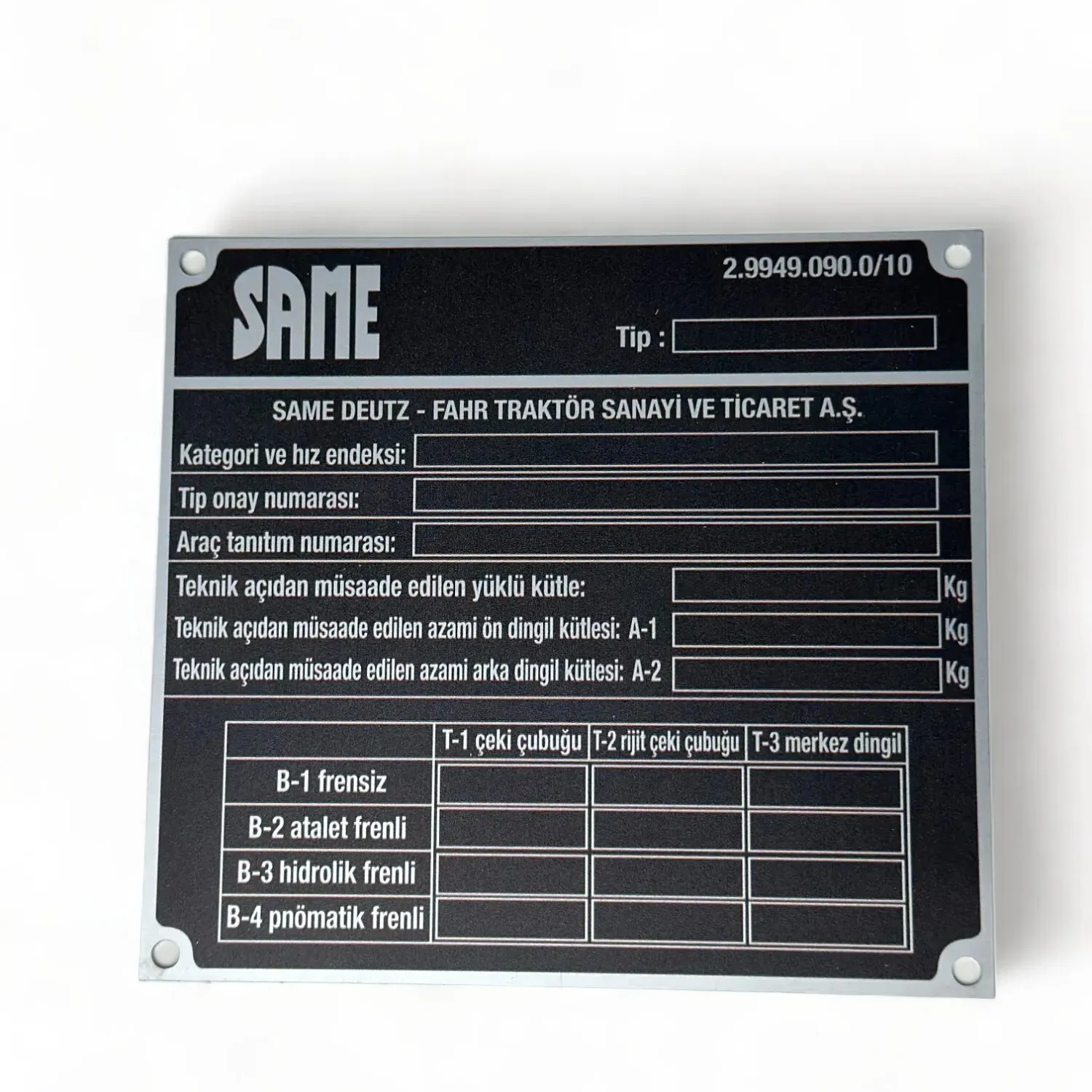 Etiqueta de código de barras de metal personalizada, etiqueta de aço inoxidável com logotipo de metal, etiqueta de alumínio com número de série gravado a laser