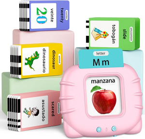 Eğitici bebekler için flaş kartları konuşurken 2-4 otizm oyuncaklar-kağıt konuşma terapi için Sight kelimeler anaokulu erkek kız - Product Image 1