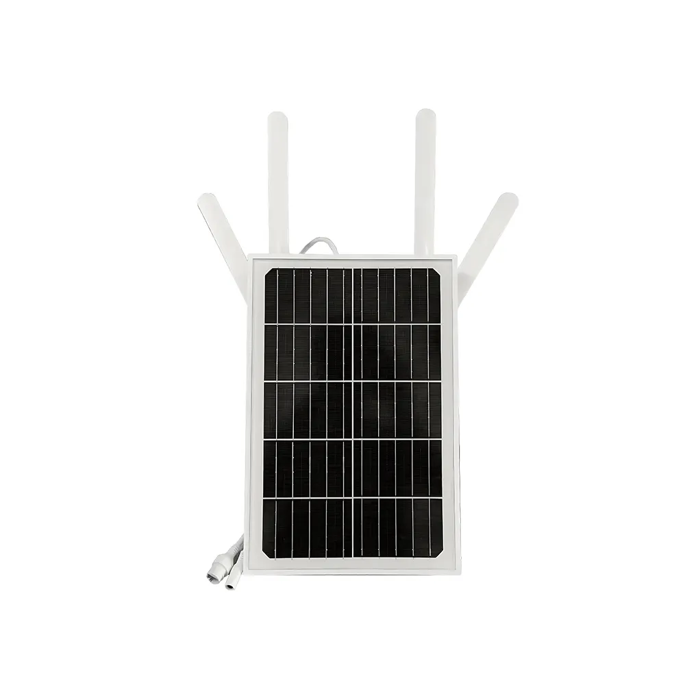 แผงโซลาร์เซลล์ 4G wifi เราเตอร์แบตเตอรี่กันน้ํากลางแจ้งไร้สาย 4G เราเตอร์ใส่ซิมการ์ดพลังงานแสงอาทิตย์ 4G เราเตอร์