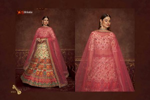 Hint tasarımcı Lehenga Choli yeni stil Lehenga Choli parti giymek Banarsi gelin Lehenga kadınlar