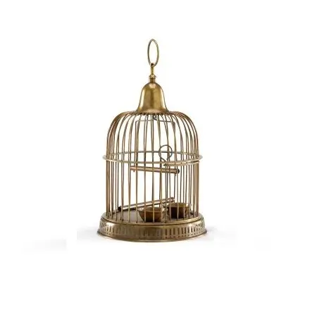 Wholesale Pet Living Garden Decoration Appliance Wild Pet House Large Bird Cage Iron Metal Golden Bird Cage