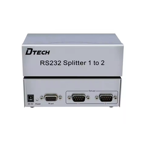 DTECH Nickel Plated Connector Metal Shell 1 in 2 Out Female to Male RS232 DB9 Serial Converter Splitter 1*2 - Product Image 1