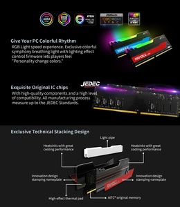 [KINGSMAN GAMING] 8GB RAM DDR4-Speicher 3600MHz mit RGB-LED für Gaming-PC - Product Image 4