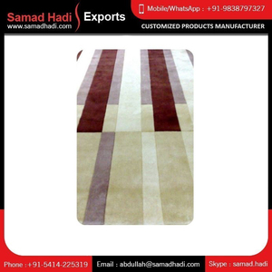 New Arrival Luxury Indian Wool Carpet Direct Factory Supplier Kitchen Rug <strong>Mat</strong> Crafted With Care Embroidered Hand Tufted High Rug - Product Image 6