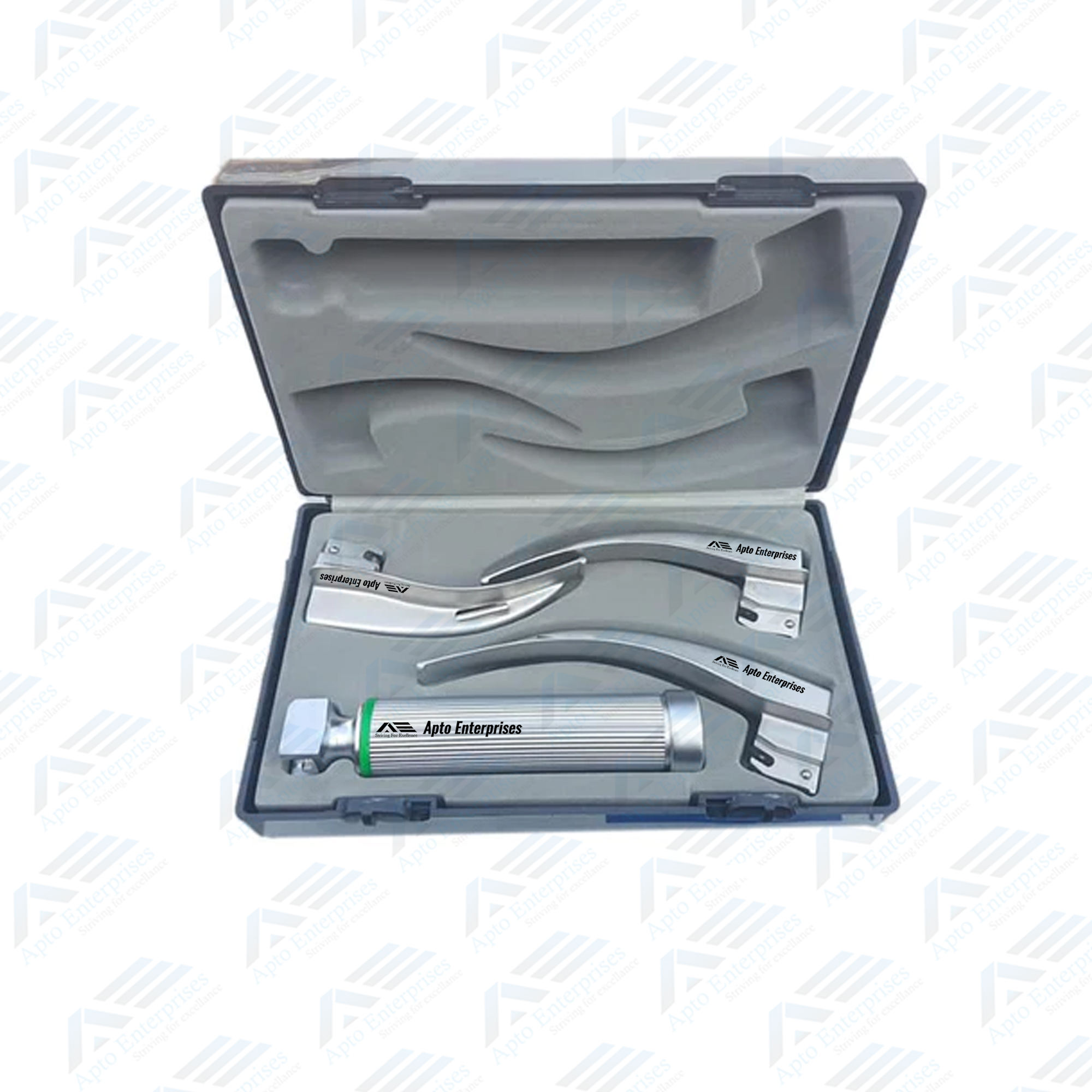 Fiber Optic Macintosh Laryngoscope Set