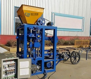 4-35 modelo semi-auto máquina do bloco com máquina de bloco de concreto de alta capacidade do motor de vibração - Product Image 2