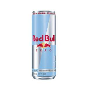 Red Bull Energy Drink Zero 24パレット缶なし砂糖とカロリー使い捨て (24x250 ml)