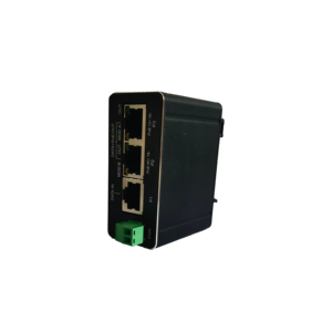 10/100/1000Mbps PoEインジェクターDC48V入力DC24V出力産業用Din-rail 2ポートパワーオーバーイーサネットアダプター - Product Image 3