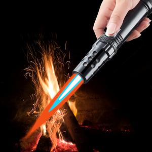 Debang máy bay phản lực ngọn đuốc mạnh mẽ nhẹ hơn có thể sạc lại máy bay phản lực Sản phẩm bán chạy 2025 kim loại hợp kim ngọn đuốc nhẹ hơn cho ngoài trời BBQ cắm trại - Product Image 2