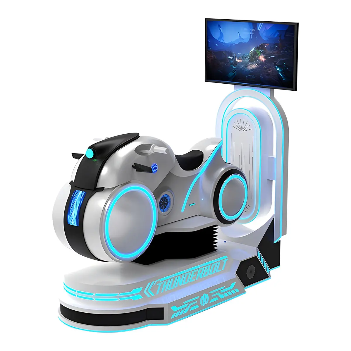 SPIKE 아케이드 게임기 9D 가상 현실 운전 시뮬레이터 VR 오토바이 경주