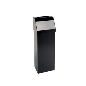 Ev kullanımı için kaplamalı çelik duvara monte çöp kutusu Push-Open kapak ayakta yapısı ile özelleştirilebilir renkler yerden tasarruf - Product Image 1