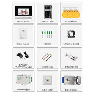 Timbre inteligente directo de fábrica de buena calidad con cámara a prueba de agua, videoportero, sistema de teléfono, intercomunicador - Product Image 6
