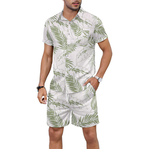 Toptan % 100% pamuk erkek tişört şort takımı yaz rahat aşırı ölçekli yıkanmış boy 2 parça kısa Set erkek T Shirt şort