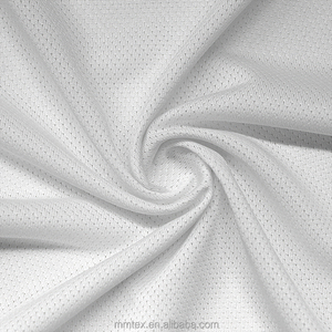 Oeko-Tex Certificated Breathable 100% Polyester Knit White <strong>Plain</strong> Single <strong>Net</strong> <strong>Mesh</strong> <strong>Fabric</strong> Sports <strong>Mesh</strong> <strong>Fabric</strong> for Active Wear - Product Image 4