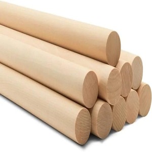 Bitmemiş 12-inch huş kayın ahşap dübel çubuklar el sanatları için ayarlanabilir parke sopa şamdan yapımı için - Product Image 4