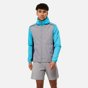 Running Sports Fitness Hoodies Long Sleeve Lightweight Waterproof 100% Polyester Zip up Sports <strong>Gym</strong> Windbreaker Jacket for Men - Product Image 6