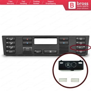 BDP88-9 1Piece <strong>Heater</strong> Climate Control Air Conditioning Switch Button Cover #9 for <strong>B</strong>.M.W 5 Series X5 E53 2000/2007; E39 1995/2003 - Product Image 2
