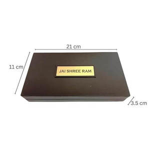 贈り物とホームデコアブラウンのためのラムダーバーポケットテンプル - Product Image 6