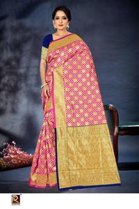 Ronisha fashion d.no-122 banarasi Indian saree wholesale market - Product Image 5