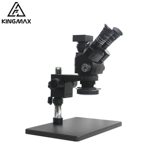 Microscopio Trinocular Digital KINGMAX 6X a 60X, Puerto USB, cámara electrónica, microscopio negro, pieza OEM 1:10, 100mm, 6-60X - Product Image 4