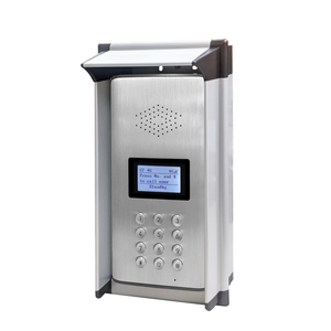 Teléfono de puerta de audio inalámbrico 4G Sistema de intercomunicación de apartamento multiinquilino con teclado Directorio de nombres LCD para aplicaciones al aire libre - Product Image 1