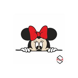 Adesivo Decorativo Molto Colorato di Topolino 14x8 cm per Auto Moto Laptop PC Parete Origine Turchia per Uso Interno - Product Image 1