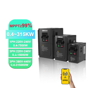 Inversor VFD solar, entrada trifásica, salida de 1pH, 220V, 1.5KW-7.5KW, controlador de velocidad de bomba trifásica